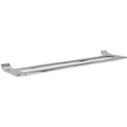 Ginger Cinu 24 Inch Double Towel Bar, Solid Brass, Polished Chrome, Contemporary Style, 2-Inch Spacing, 4722-24/PC
