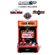 Arcade1UP NBA JAM Countercade Compact Arcade Machine with 7-Inch Full-Color LCD Screen, Real-Feel Joystick and Buttons, Includes 3 Classic NBA Games NBA-C-402300