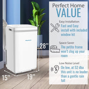 Keystone KSTAP13MAHC Portable Air Conditioner 115V with supplemental heat up to 350 Sq. ft.