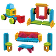 Contixo Bristle Building Blocks Set, 244-Piece Educational Sensory 3D STEM Toy for Kids Ages 3-8, ST7