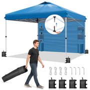 Ktaxon 10x10 Ez Pop Up Canopy Tent, Blue