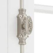 Signature Hardware Helmina Brass Cremone Bolt, Solid Brass, Brushed Nickel, 108 Inch