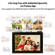 Dammyty SJD1001C Wifi Digital Picture Photo Frame 10.1 inch Touch Screen HD Display,Share Photo/Video