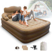 Liyufly TUOMICO-553790 19in Queen Air Mattress Inflatable Airbed with Pump