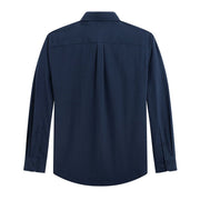 Gents Bliss Mens Dress Shirt, Long Sleeve, Button Down Collar, Regular Fit, Blue, Casual Oxford Top with Pocket