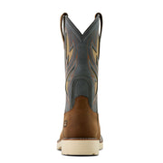 Ariat Men's Activator VentTek Work Boot, Wide Square Toe, Pull-On, Water Resistant, Slip-Resistant Sole, Alamo Brown/Stone Grey, Size 10