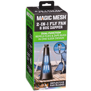 Allstar Innovations Magic Mesh 2-in-1 Fly Fan and Mosquito Zapper, USB-C Rechargeable, Portable Indoor and Outdoor Electronic Insect Killer