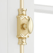 Signature Hardware 955210-1.75 Corabel 6 Inch Tall Window Cremone Security Bolt - Polished Brass