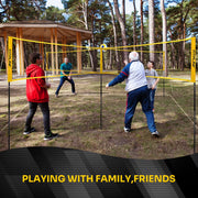 FITPLAY Four Square Volleyball Net Set