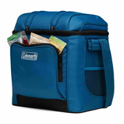 Coleman Chiller 9-Can Soft Cooler Bag, Leakproof, Eco-Friendly Recycled Polyester, Adjustable Padded Sling Strap, Deep Ocean, 2158134