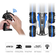 Vbiger Blue RC Car 1:16 Scale for Kids 2.4 GHz 4WD off Road Monster Truck for 5-12 Year Old Boys