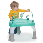 Safety 1st Grow and Go 4-in-1 Stationary Baby Activity Center with 7 Interactive Toys, 360 Degree Spinning Seat, Adjustable Height, Stained Glass WA100FYG