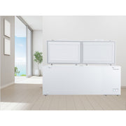 Hamilton Beach 30 Cu Ft Chest Freezer, Double Door, Adjustable Thermostat, White, HBFRF3030