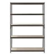 Muscle Rack 5-Shelf Steel Shelving, Silver-Vein, 18