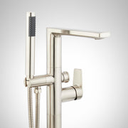 Signature Hardware Berwyn Floor Mounted Tub Filler Faucet, Chrome, Single Handle, Includes Hand Shower, SHBWFS2000G2CP