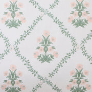 My Texas House Poppy Trellis King Comforter Set, 3-Piece, Reversible Green and Pink, 200-Thread-Count Cotton, Zipper Closure Shams, TRE-3CS-KING-WD-GRNPK