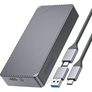 ORICO M214C3-U4-GY-BP M.2 NVMe SSD Enclosure Case 40Gbps USB4 Enclosure External NVMe Enclosure USB C Adapter Aluminum Hard Drive Enclosure for SAMSUNG 990 PRO etc ,Up to 4TB(NO DRIVE)