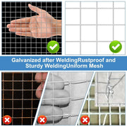 Land Guard Hardware Cloth Welded Wire Mesh Roll, 1/2 Inch Mesh, 19 Gauge, Black Vinyl Coated, 48 Inch x 200 Ft