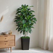 Keeplush 5ft Artificial Dracaena Tree with Adjustable Branches and Planter, Highly Realistic Silk Faux Plant for Indoor Decor, 18105361806