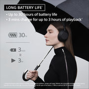 Sony WH-1000XM6 Wireless Noise Canceling Over-Ear Headphones, Black, 30-Hour Battery, HD NC Processor QN3, Adaptive NC Optimizer