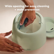 Frida Baby 3-in-1 Cool Mist Humidifier with Essential Oil Diffuser and Nightlight, Top-Fill, 60 Hour Runtime, Whisper Quiet, Sage Green