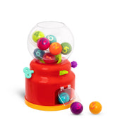 Battat Numbers & Colors Gumball Machine Educational Toddler Toy with 10 Colorful Number Balls, Red, BT4674Z