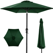 Best Choice Products SKY4487 10-foot Outdoor Table Compatible Steel Polyester Market Patio Umbrella with Crank and Easy Push Button Tilt, Green