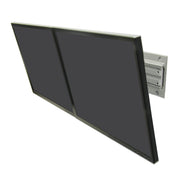 Ergotron Neo-Flex Dual Monitor Wall Mount, VESA Compatible, Supports 2 Monitors Up to 24 Inches, 25 lb Capacity Each, Black Metal, 28-514-800