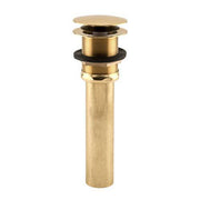 Signature Hardware HL-2743+T-P-PB Mushroom Pop Up Extra Long Straight Tub Drain with 1-1/2