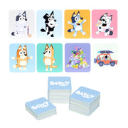 Bluey Find & Match Game, 72 Character Tiles, Tile-Matching Memory Game for 2-4 Players, Ages 3+