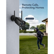 GNCC PC750 Outdoor Security Camera, 2K UHD Resolution, 360 Field of View, IP66 Waterproof, PIR Motion Detection, Two-Way Audio