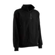 Berne Heritage Thermal-Lined Long-Sleeve Quarter-Zip Sweatshirt for Men - Black - 2XL
