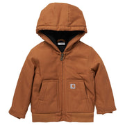 Carhartt Infants'/Toddlers' Active Flannel Quilt-Lined Jacket - 18M - Carhartt Brown