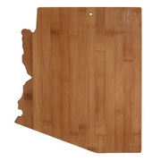 Totally Bamboo 20-7961AZ Arizona State Shaped Cutting Board, Natural Bamboo