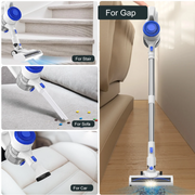 CareVac P17 Lightweight Cordless Stick Vacuum Cleaner for Carpets, Hard Floors, Pet Hair