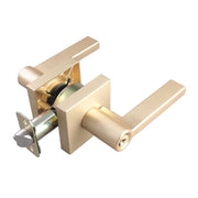 Miseno Mlk1022 Lorton Flat Bar Single Cylinder Keyed Entry Door Lever Set, Satin Brass