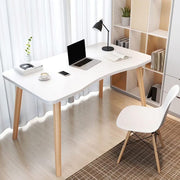 SRIAA 402030 Modern White Wooden Computer Table, 40