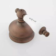 Signature Hardware SH449716ORB Shannon Widespread Bathroom Faucet - Porcelain Lever Handles - Oil Rubbed Bronze