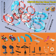BUBUQE Slot Car Race Track Sets Dual-Player Electric RC Cars for Boys Kids 6-12 Vehicle Playsets
