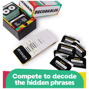 Spin Master Decodables Adult Party Game, 300 Cards, Social Brain Teaser for 3-8 Players, Ages 18+