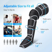 Comfier FE-7204B Air Compression Calf Knee Foot Massager with Heat
