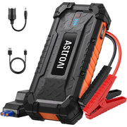 AstroAI S8 Ultra 4000A Battery Jump Starter with Jumper Cables for All Gas Engines & 12L Diesel, Orange S8 Ultra