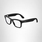Ray-Ban Meta Gen 1 Wayfarer Smart Glasses, 12 MP Ultra-Wide Camera, Open-Ear Speakers, Clear Lenses, Shiny Black