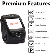 Rexing 1080p Dash Cam, 170 Wide-Angle, Advanced Night Vision, G-Sensor, 24/7 Parking Monitor, Loop Recording, 2.4