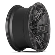 4PLAY Wheels SET-4PS20-20090-6D55-6B1 4PS20 Satin Black 20x9 Inch Alloy Rims, Dual Bolt Pattern 6x135 and 6x139.7, Set of 4