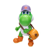 Jakks Pacific Super Mario Galaxy Movie Yoshi 5 Inch Action Figure with Hat Sunglasses Satchel Accessories 432514
