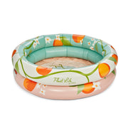 Float Life by Funboy Orange Blossom Inflatable Round 2-Ring Pool, Multicolor, 48 in Diameter, Kids Ages 6+