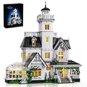 BuildingBoat Magic House Building Blocks Kit, Practical Owens House Model, 1877 Pieces, White