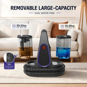 WHALL ULTRA Carpet Cleaner Machine, Portable Spot Cleaning with 17kPa Suction, Dual Tank System, 51oz Clean Water Capacity, 41oz Dirty Water Capacity, 5.9 ft Hose, 13.1 ft Cord