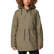 Columbia Chatfield Hill Jacket for Ladies, 80-Gram Insulation, Sherpa Lining, Water-Resistant Fabric, Stone Green, XXL